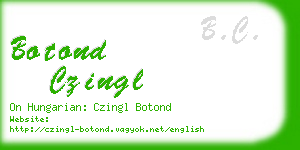 botond czingl business card